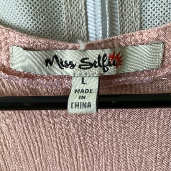 Miss Selfie wrinkle layered blouse - Picture 5 of 5